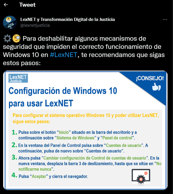 lexnet windows10 uac